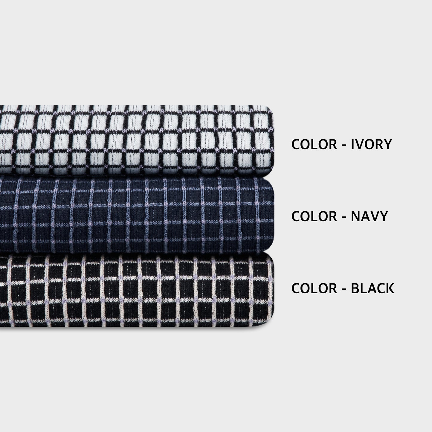 Relaxed Grid Linen Knit Polo - Men M / L