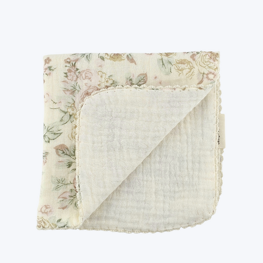 Blush Rose Cotton Gauze Handkerchief