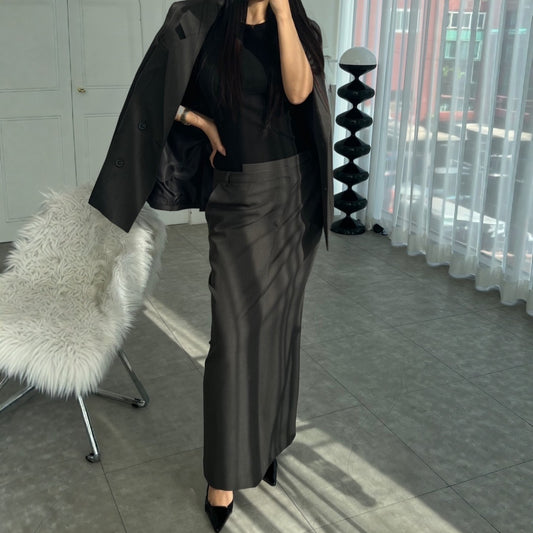 ATELIER LINE – Tailored Long Skirt – Women One Size