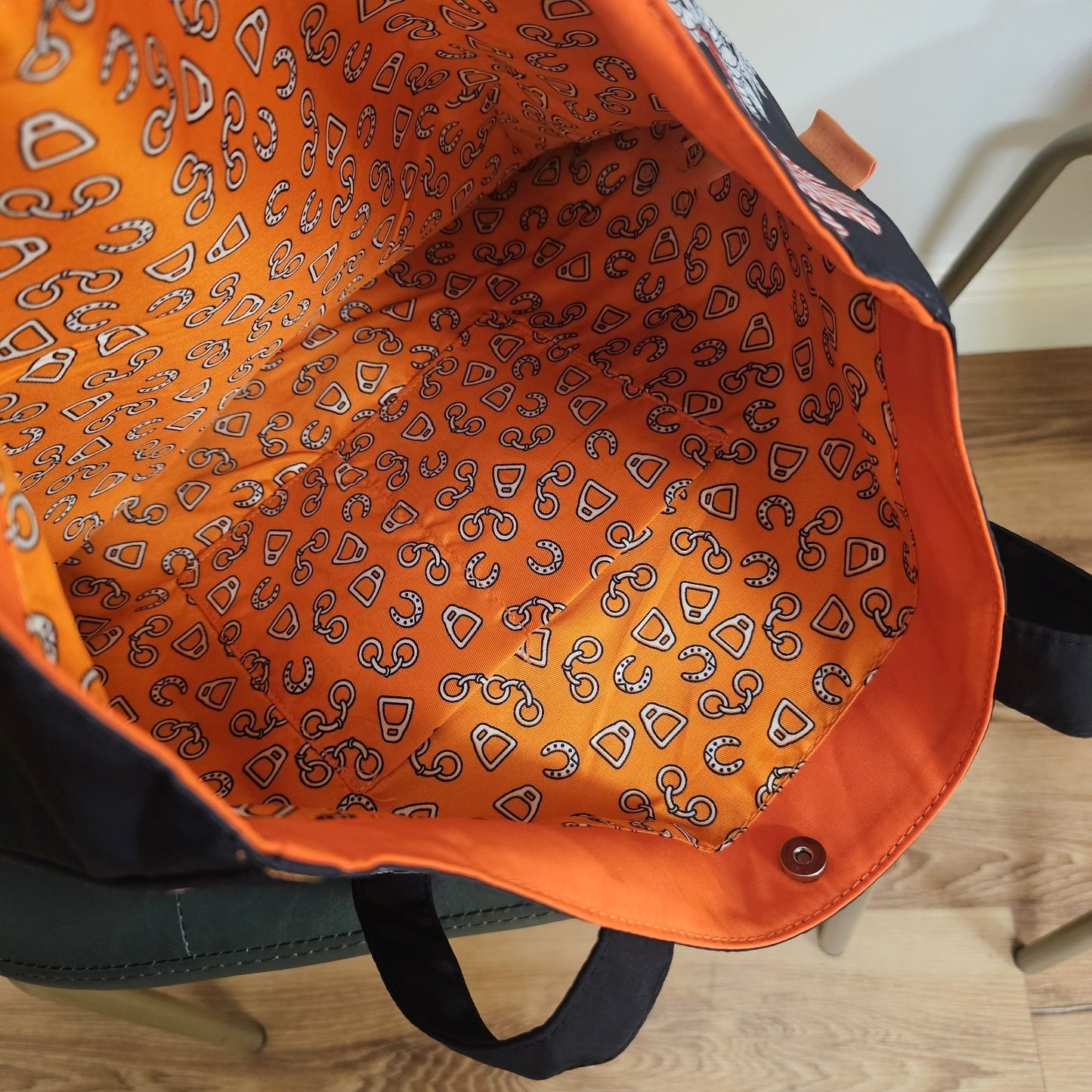 Vintage Botanical Animal Print Scarf Eco Bag