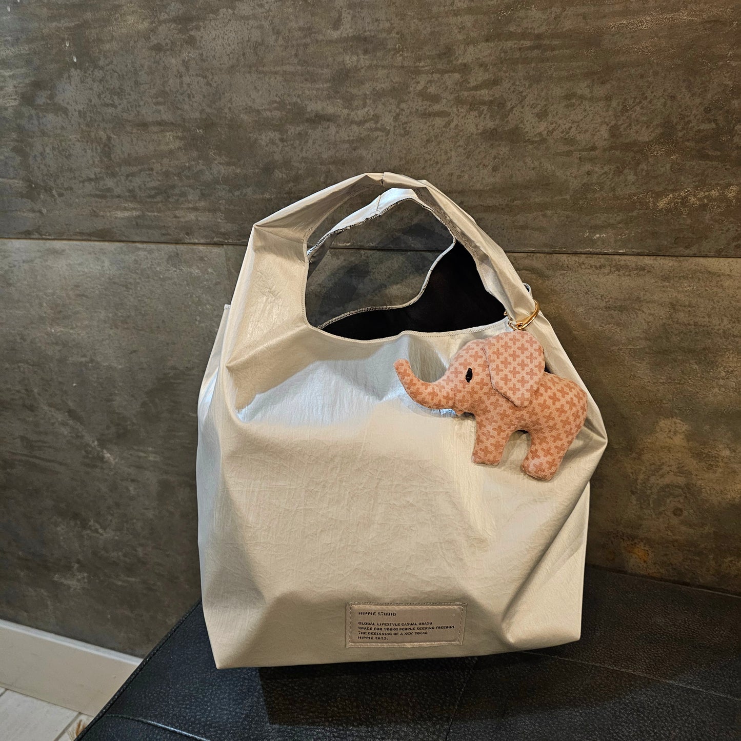 Elephant Handmade Fabric Charm & Keychain