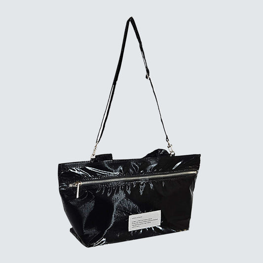 CRINKLE GLOSS 2-WAY TOTE BAG