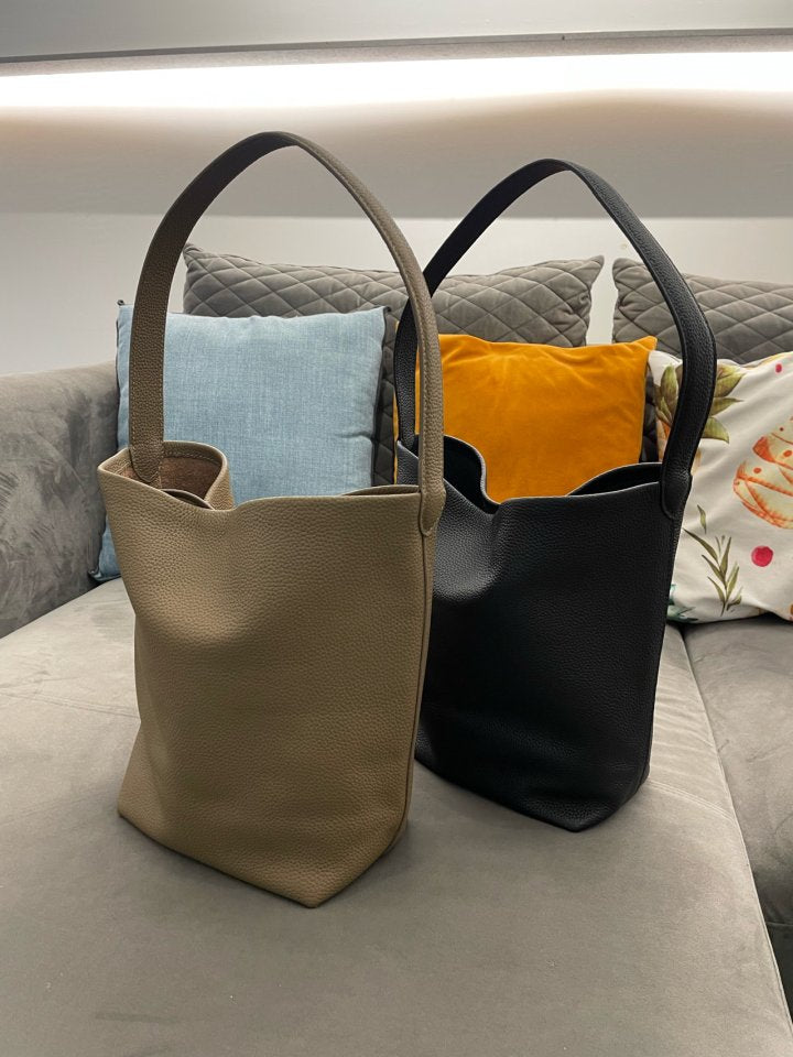 Large Norr Leather Bucket Tote Bag