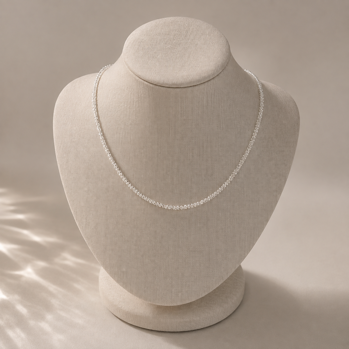 Lumière Sparkle Sterling Silver Chain Necklace