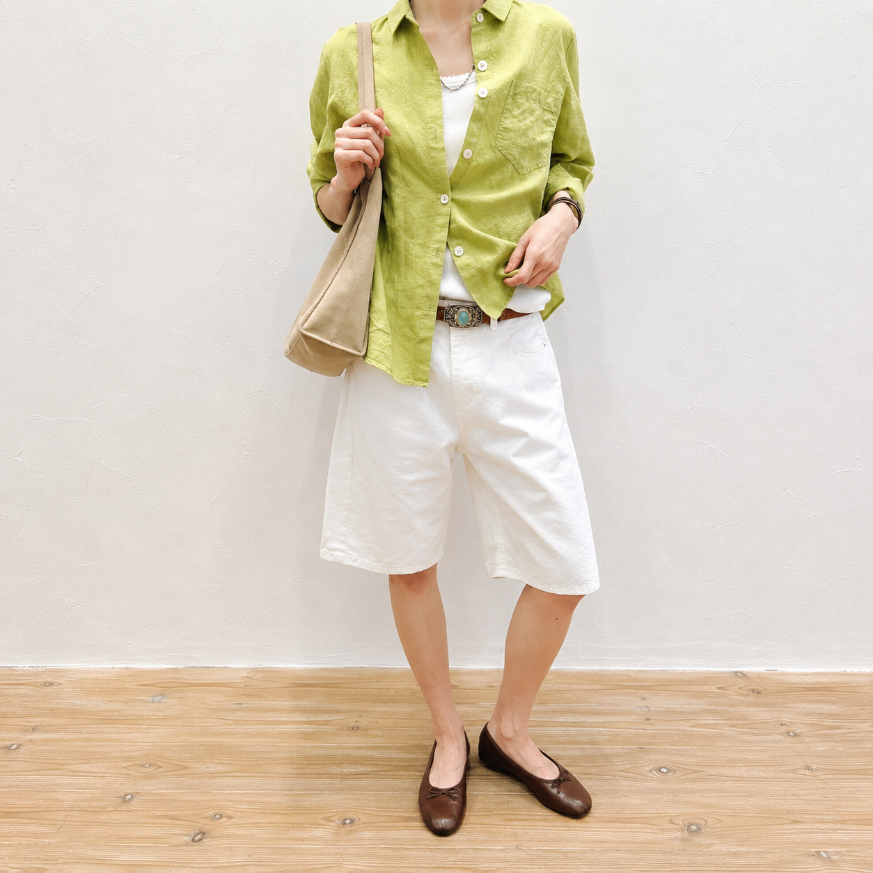 Vintage Cotton Bermuda Shorts