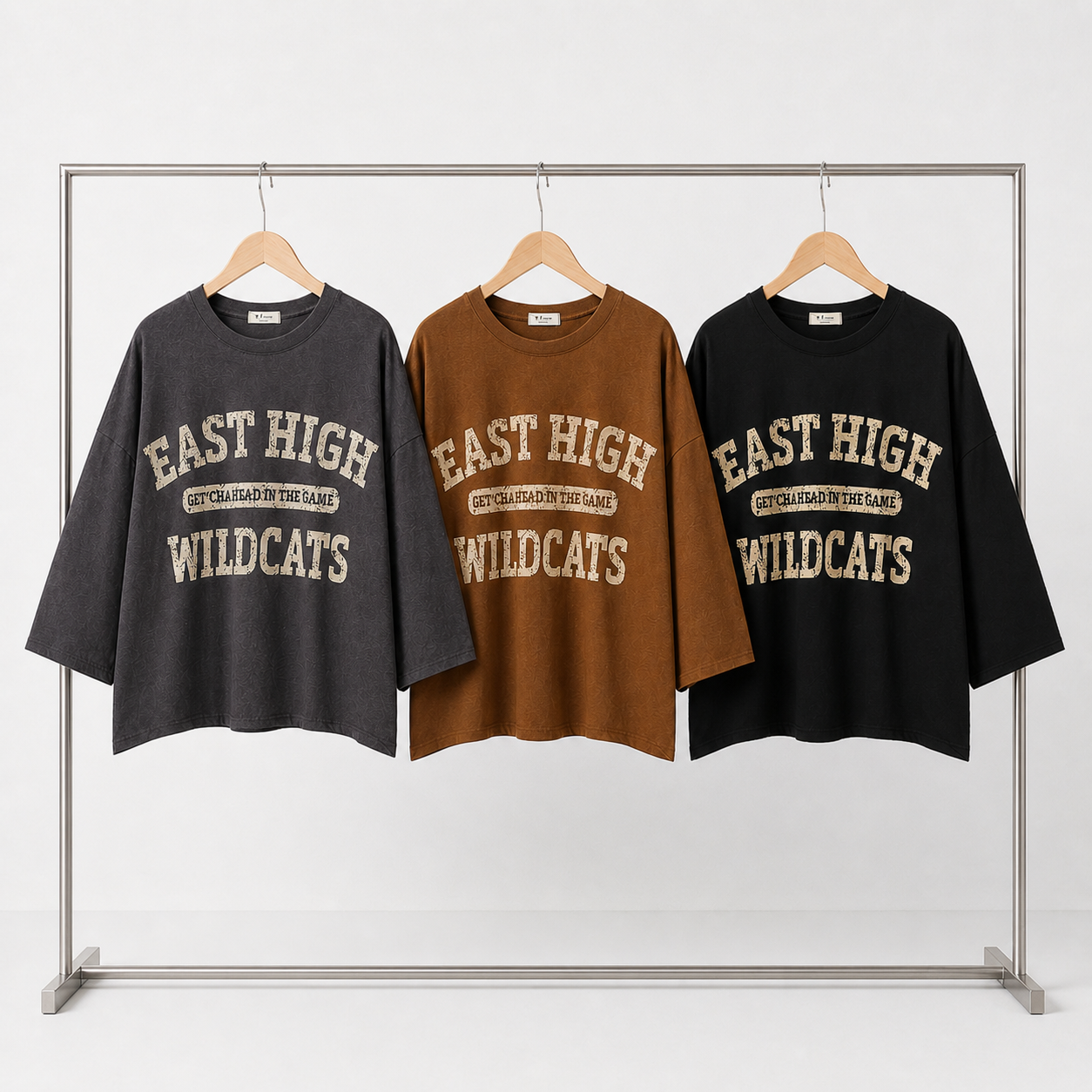 East High Wildcats 3/4 Sleeve Graphic Tee – Women One Size