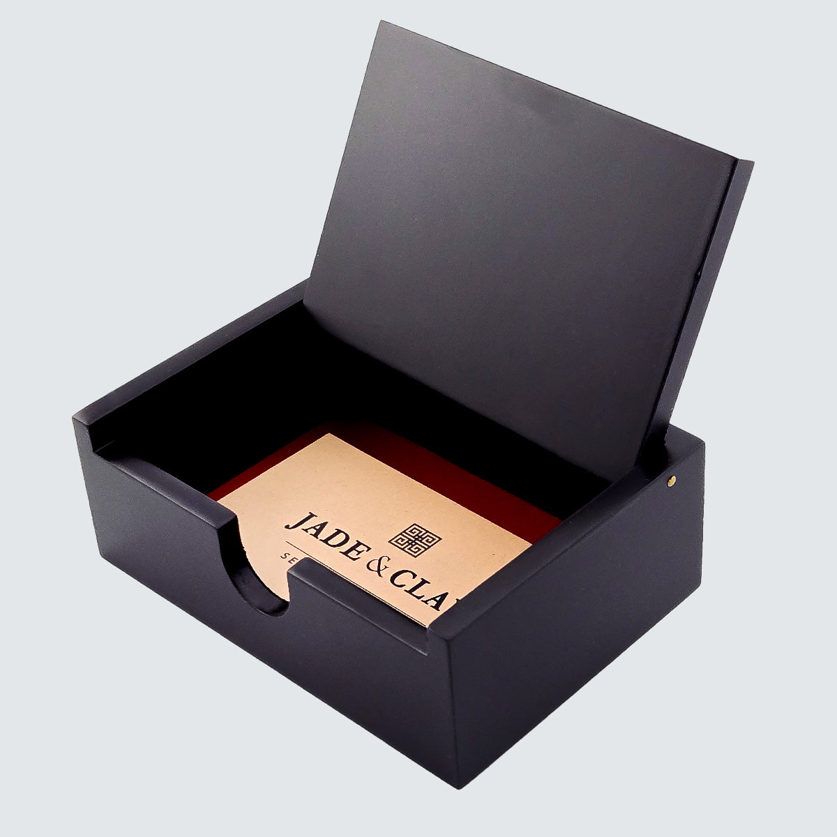 Jagae Mother-of-Pearl Traditional Emblem Jewelry & Card Box – Black