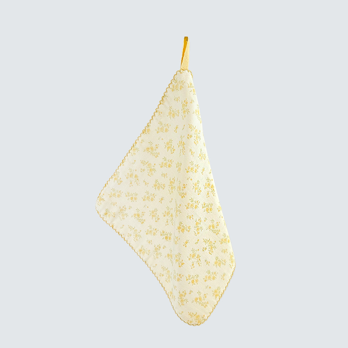 Soft Yellow Blossom Cotton Handkerchief