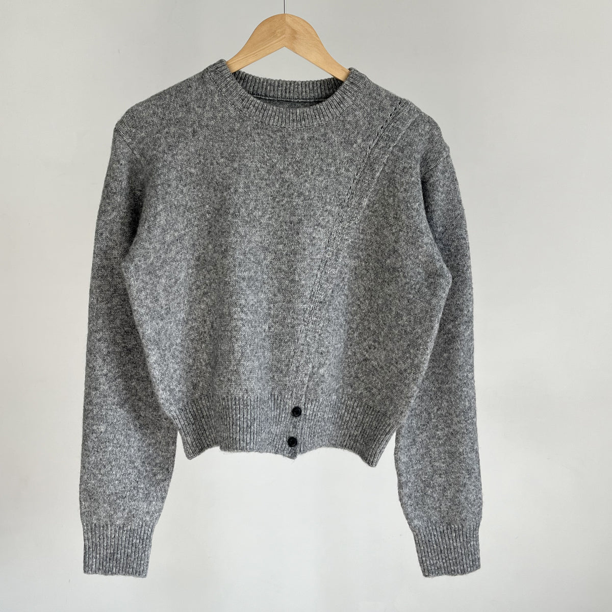 Asymmetrical Stitch Knit Sweater - Women One Size