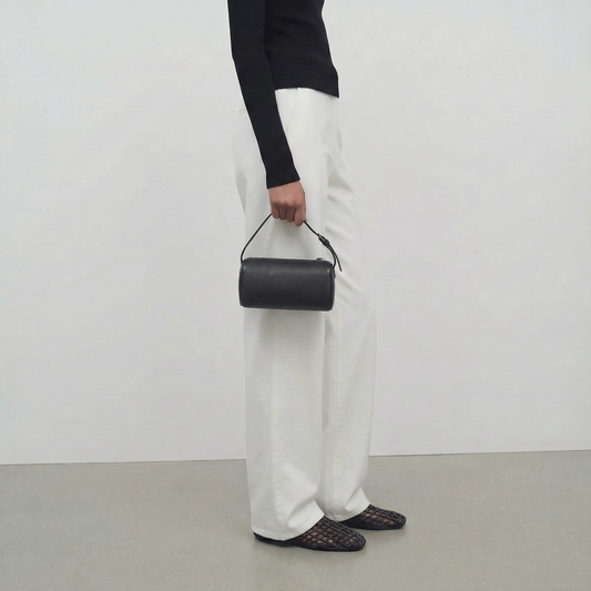 Arden Barrel Leather Tote Bag