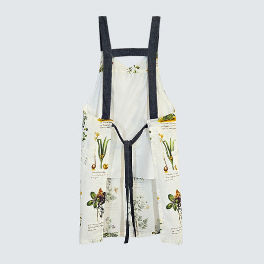 Botanical Herbarium Cotton Apron – Ivory Garden