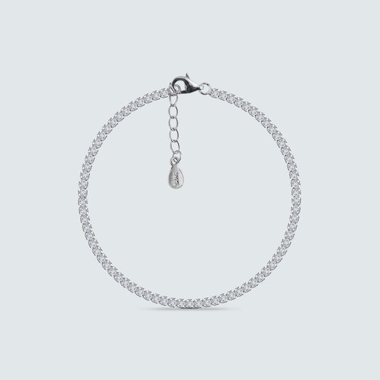 Zirconia Tennis Bracelet in Sterling Silver
