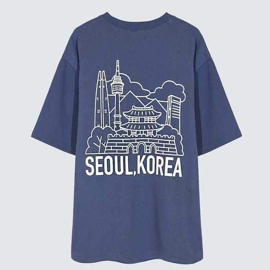 SEOUL, KOREA LANDMARK Graphic Tee (UNISEX / WOMEN – OVERFIT)