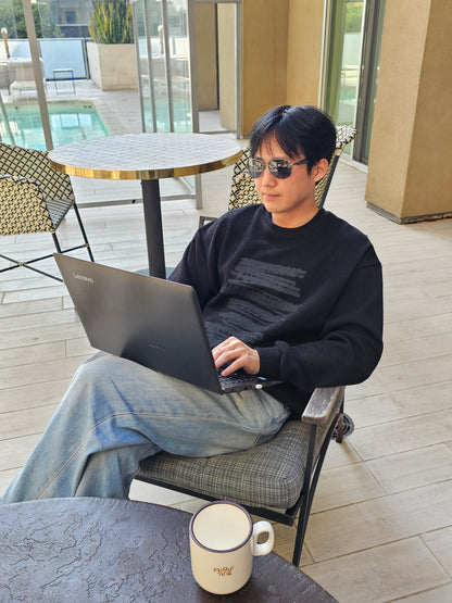 One Week Knit Sweatshirt (UNISEX / WOMEN – OVERFIT)