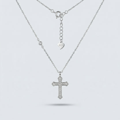 Radiant Cross S925 Silver Necklace