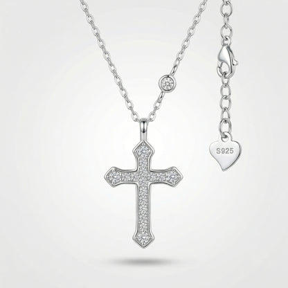 Radiant Cross S925 Silver Necklace