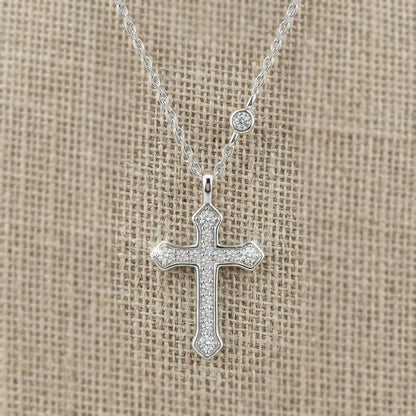 Radiant Cross S925 Silver Necklace