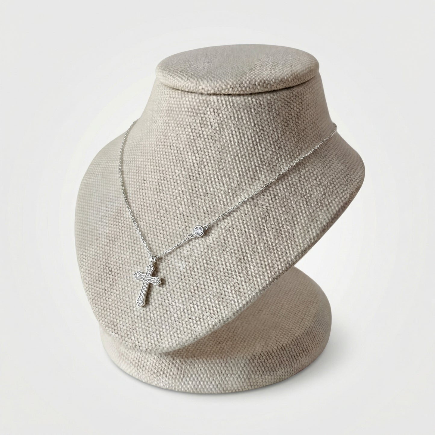 Radiant Cross S925 Silver Necklace