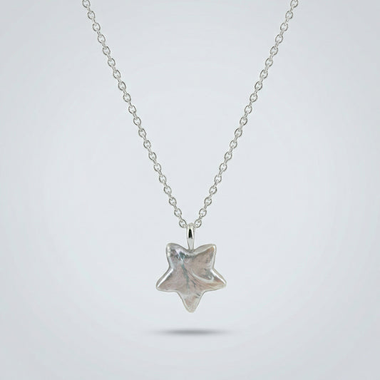 Freshwater Pearl Star Pendant S925 Silver Necklace