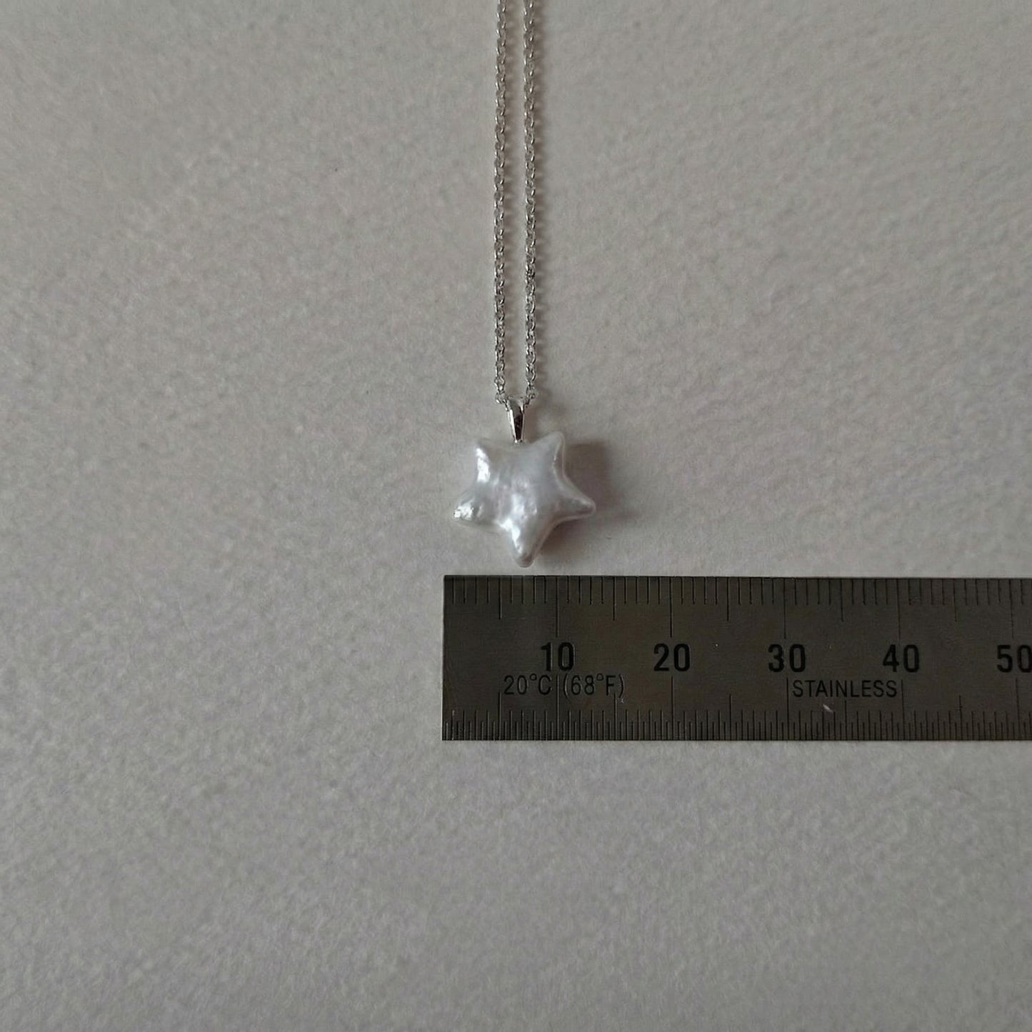 Freshwater Pearl Star Pendant S925 Silver Necklace