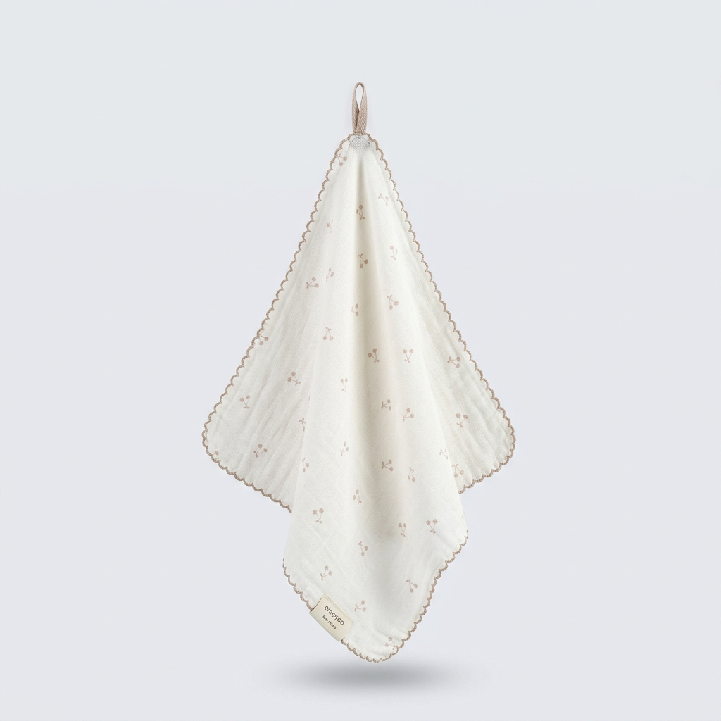 Cherry Mini Print Cotton Handkerchief