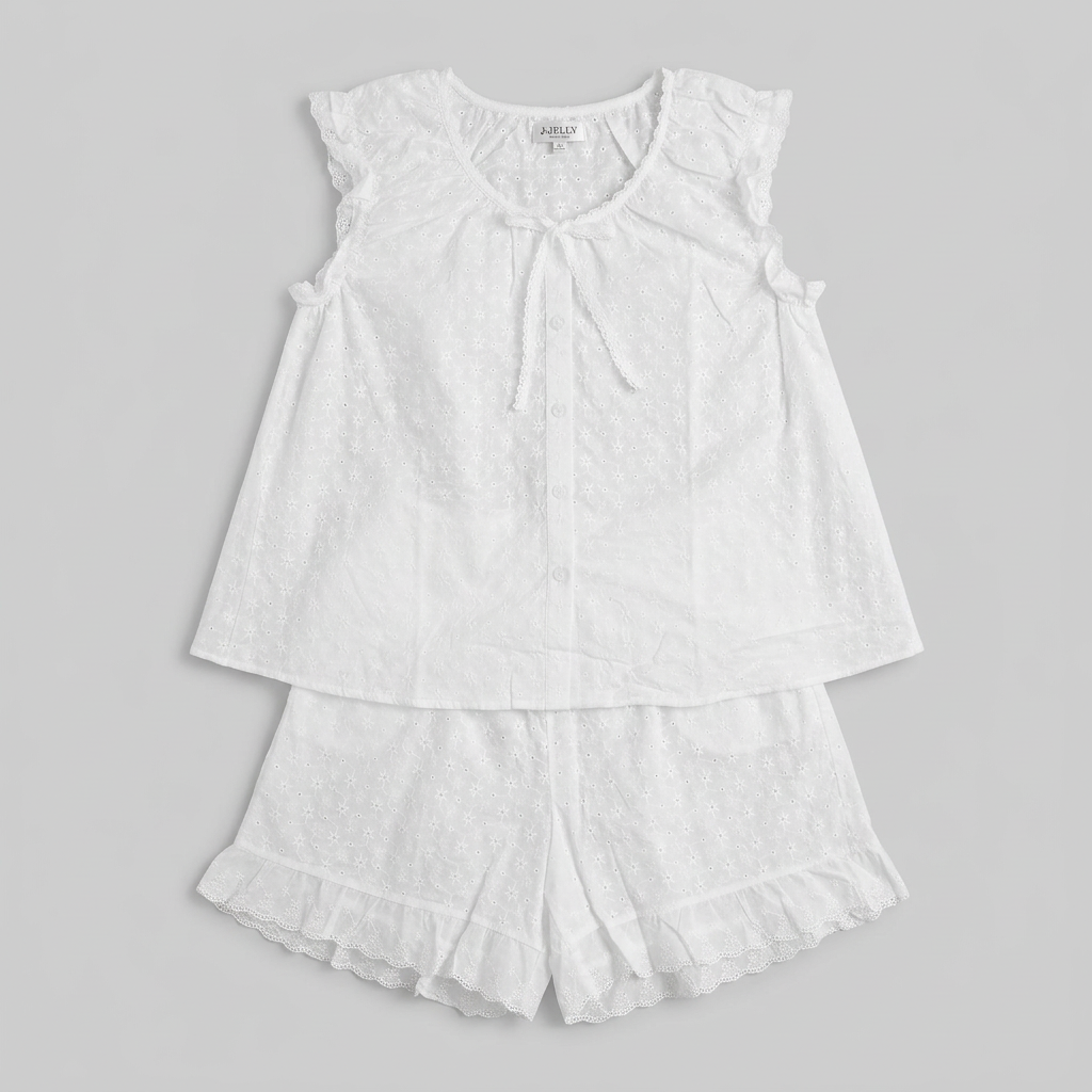 Dandelion Cotton Eyelet Pajama Set