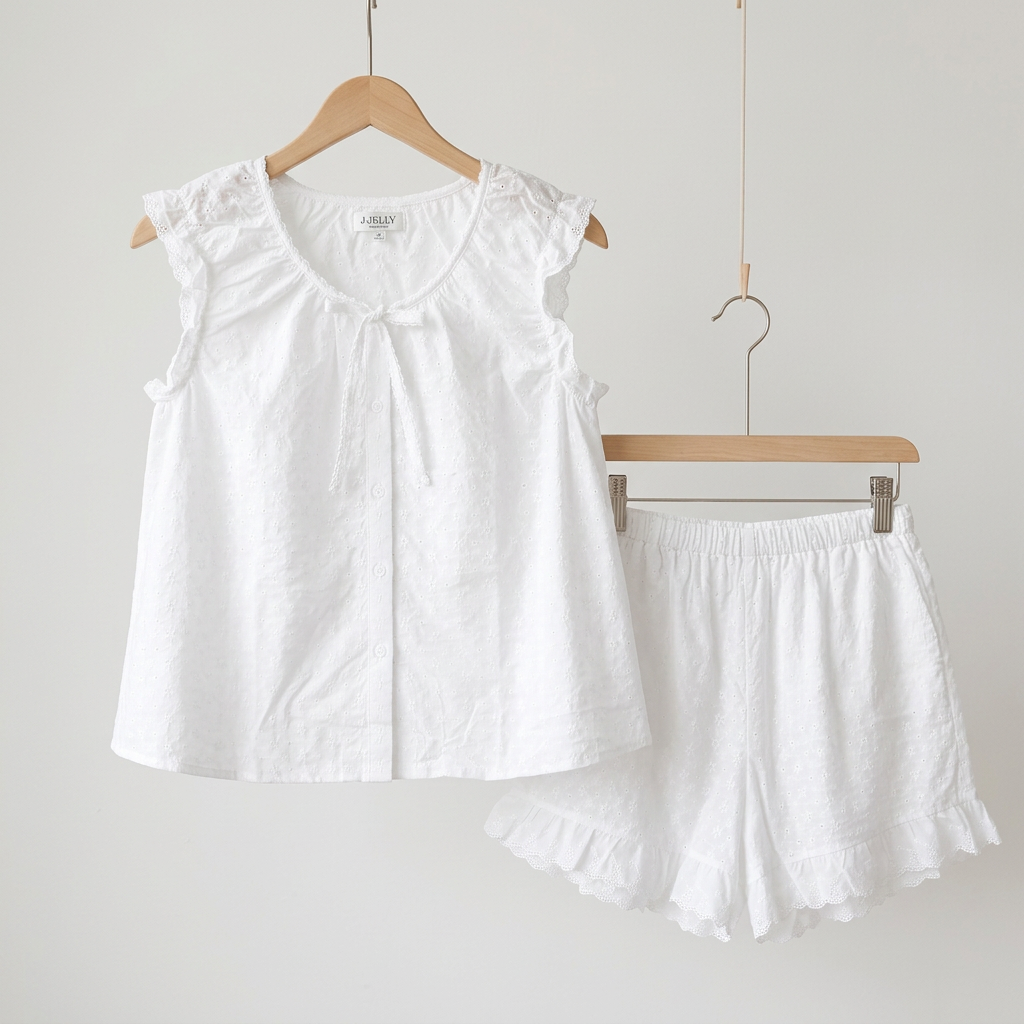 Dandelion Cotton Eyelet Pajama Set