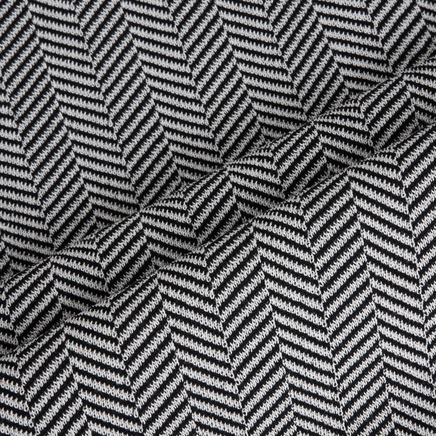 Classic Herringbone Cotton Polo Knit - Men M / L