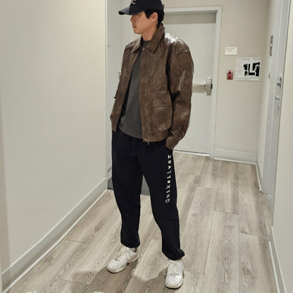 Urban Ease Faux Leather Jacket / Unisex - Brown