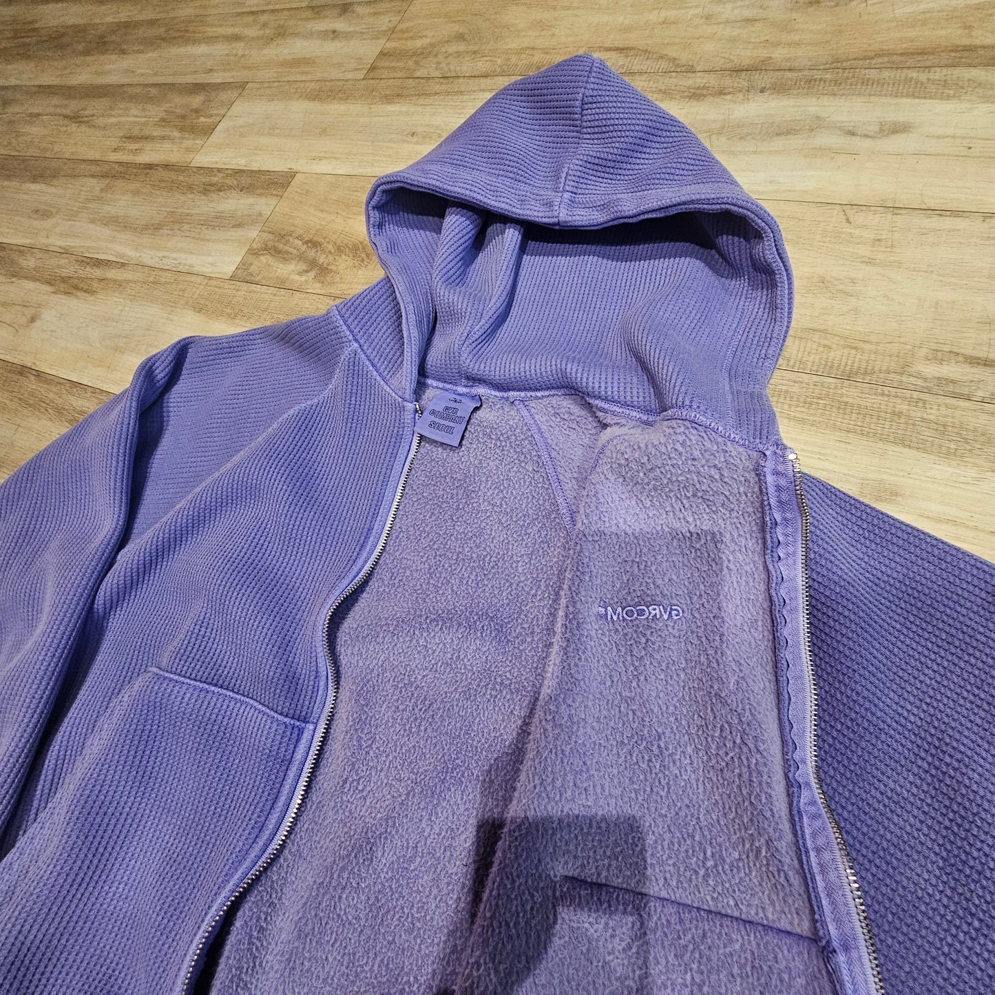 Women’s Fleece-Lined Zip-Up Setwear –  Soft Purple