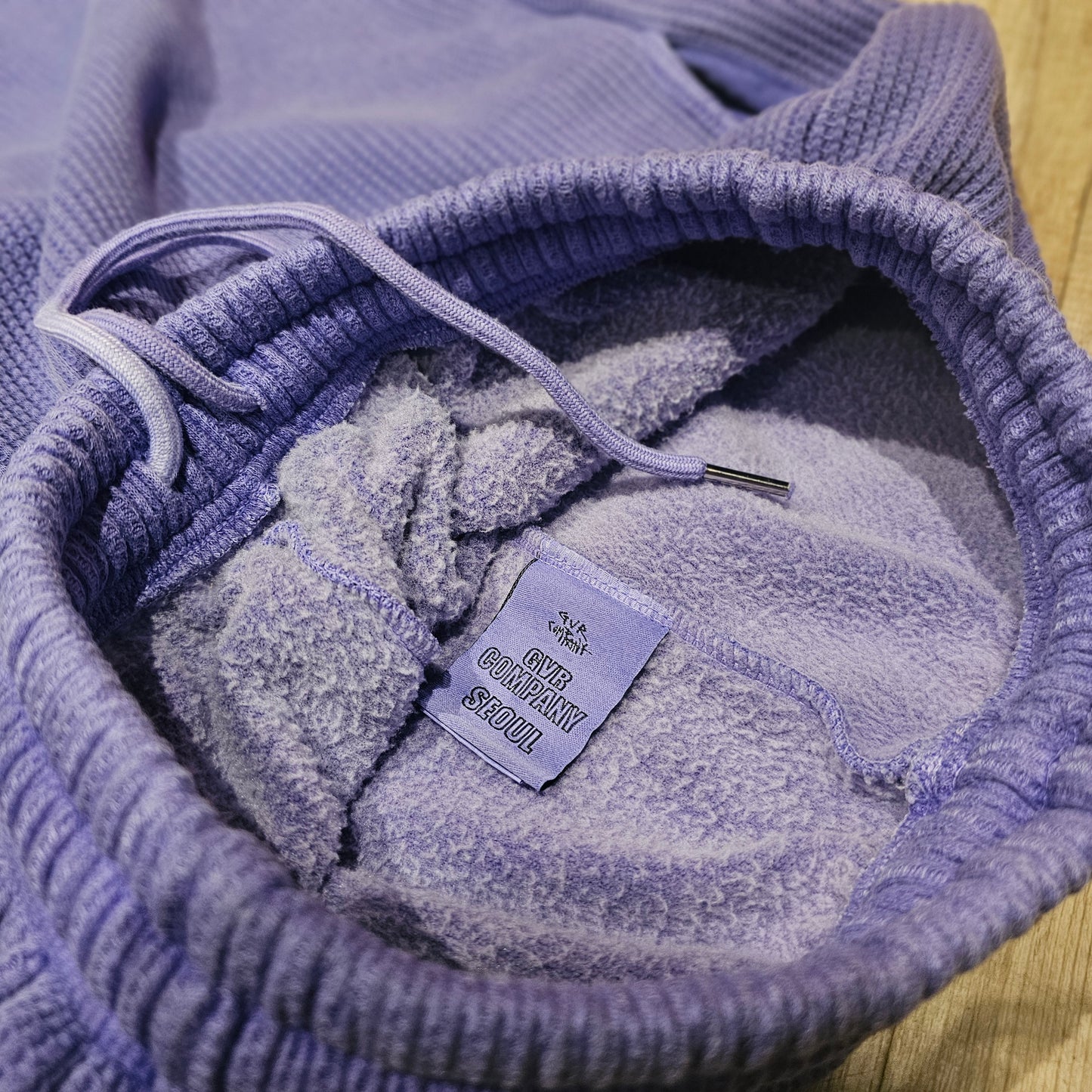 Women’s Fleece-Lined Zip-Up Setwear –  Soft Purple