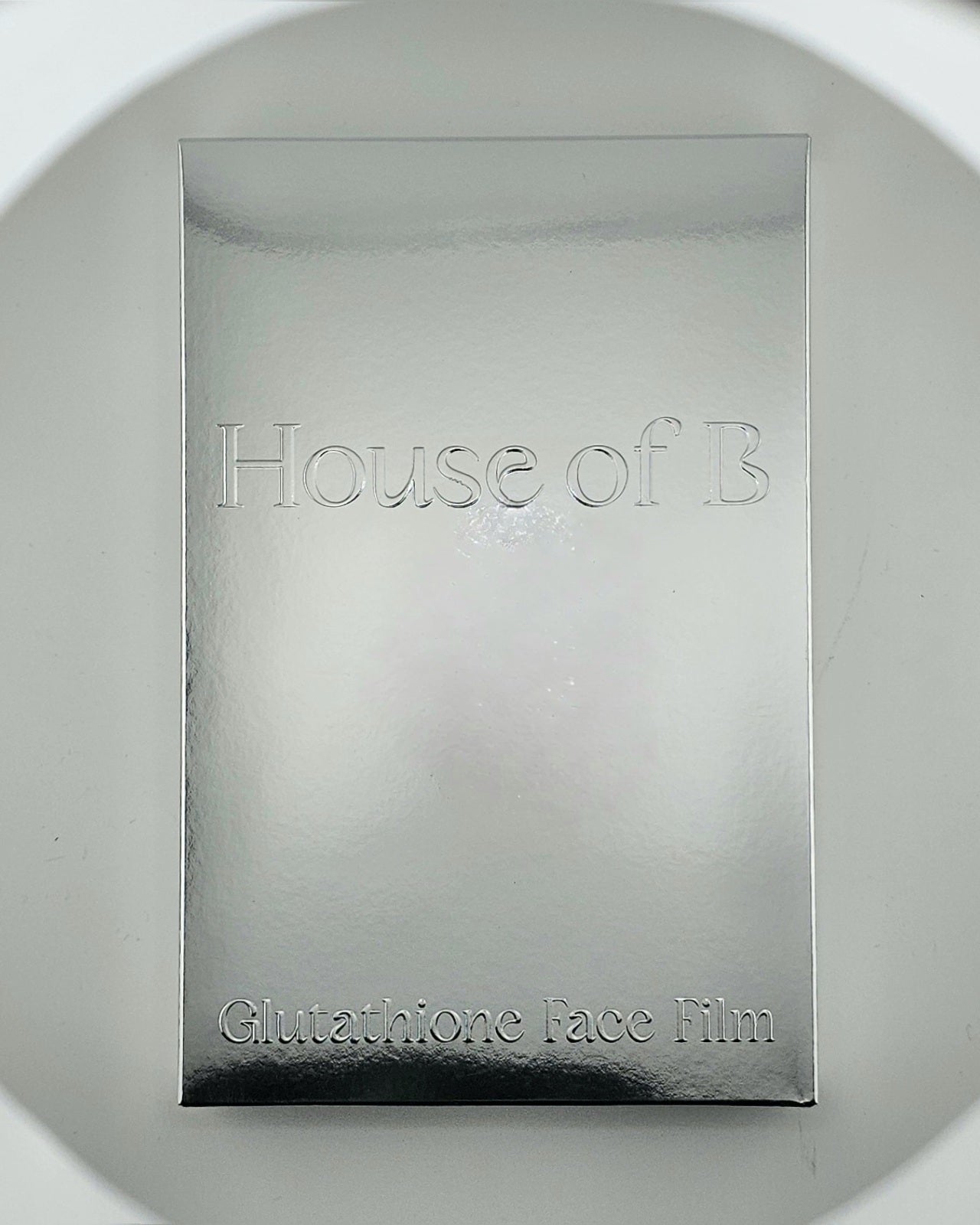 House of B Glow Glutathione 2-Step Face Film Mask Set (5 Sheets) – Skin Tone Enhancement & Wrinkle Care Korean Mask