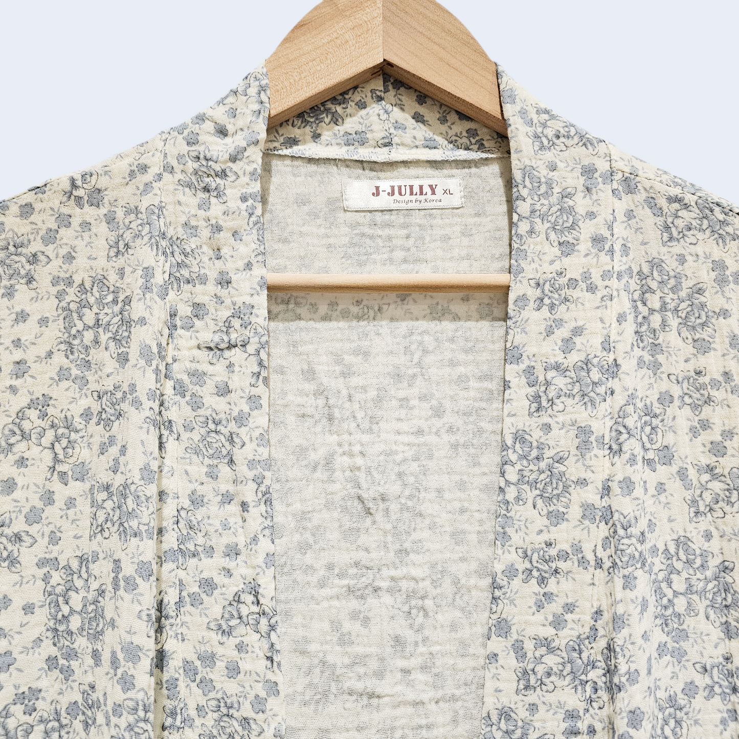 Rose Cotton Gauze Robe & Pants Loungewear Set