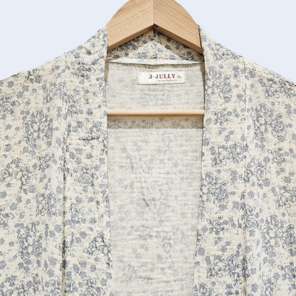 Rose Cotton Gauze Robe & Pants Loungewear Set