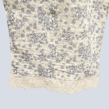 Rose Cotton Gauze Robe & Pants Loungewear Set