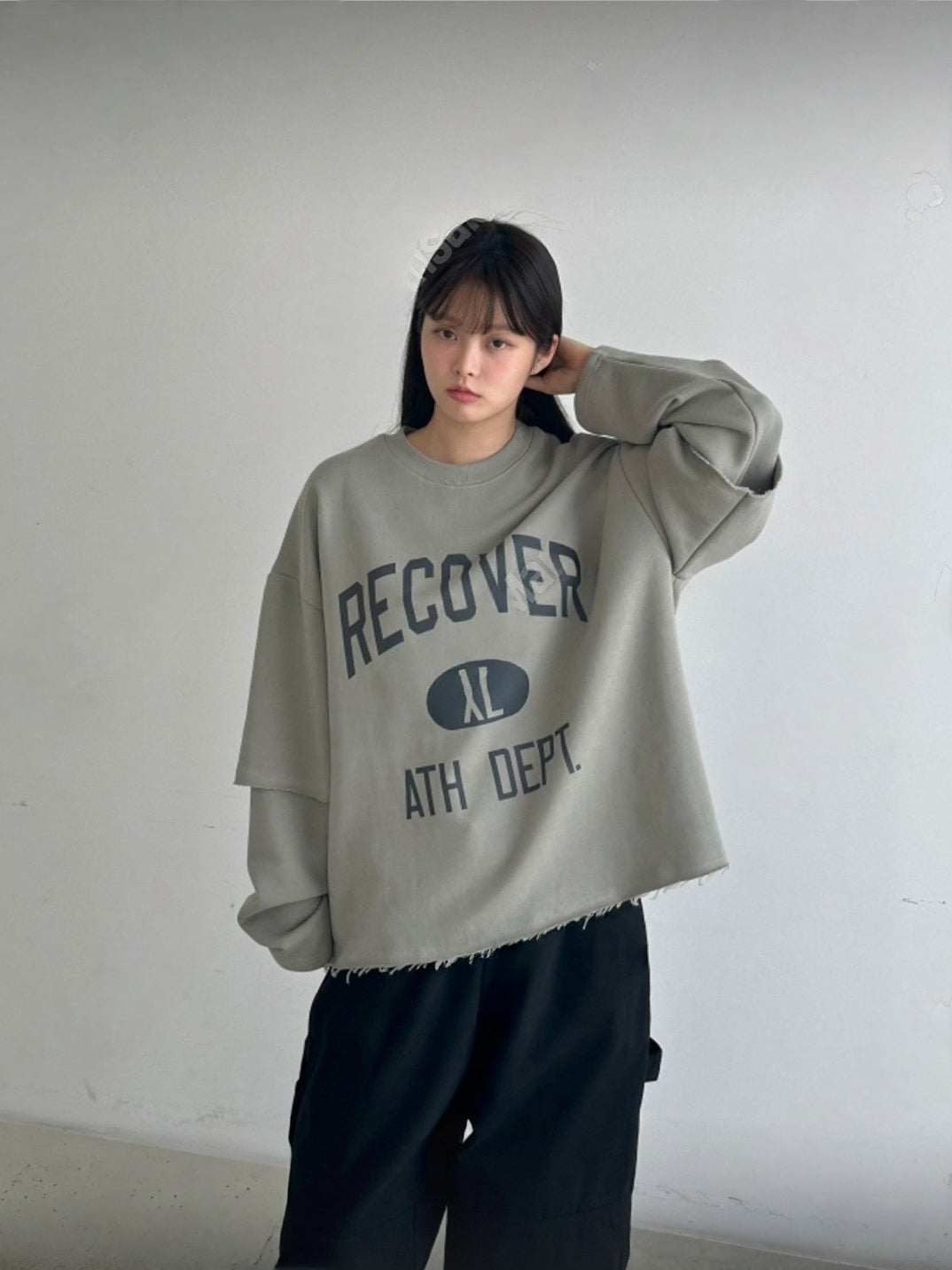 Recover XL Layered Sweatshirt (UNISEX / WOMEN – OVERFIT)