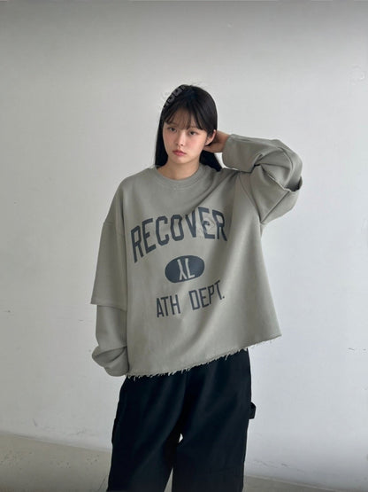 Recover XL Layered Sweatshirt (UNISEX / WOMEN – OVERFIT)