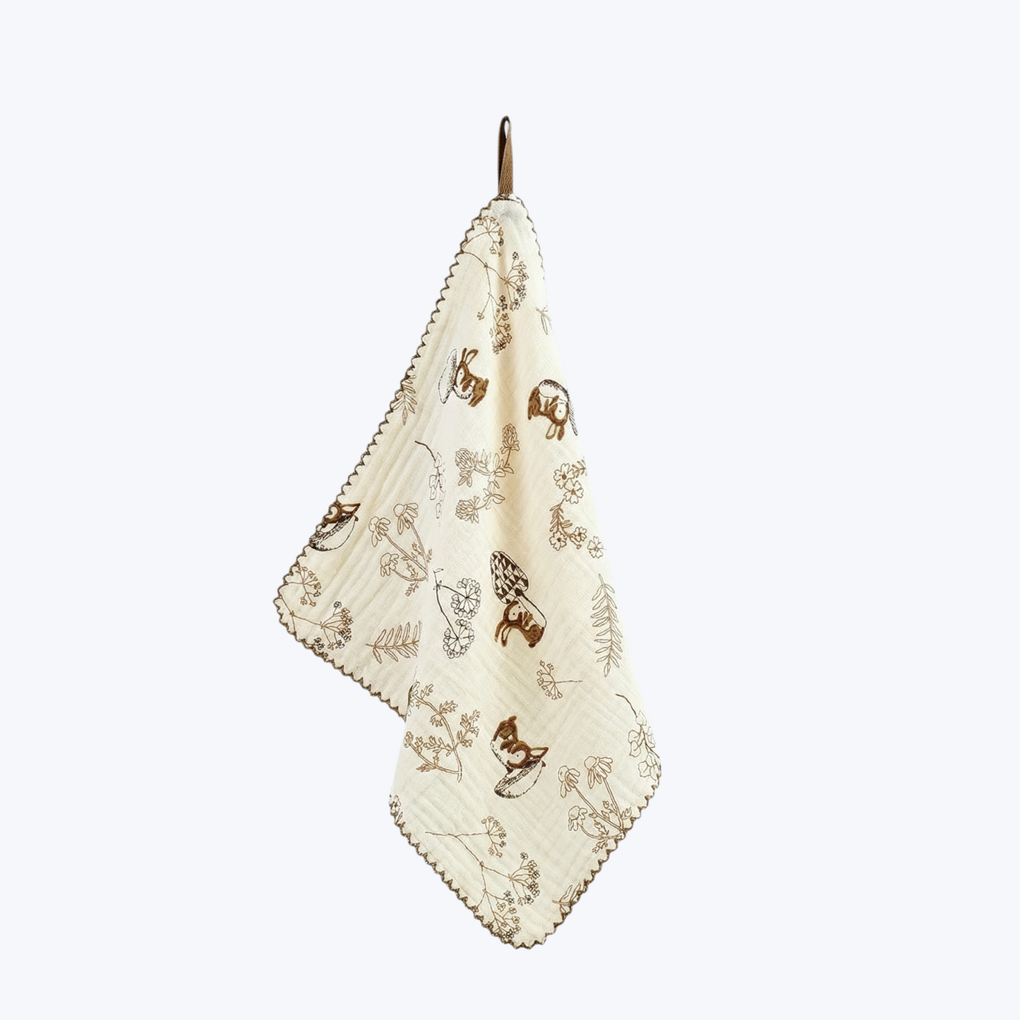 Forest Bunny Cotton Gauze Handkerchief