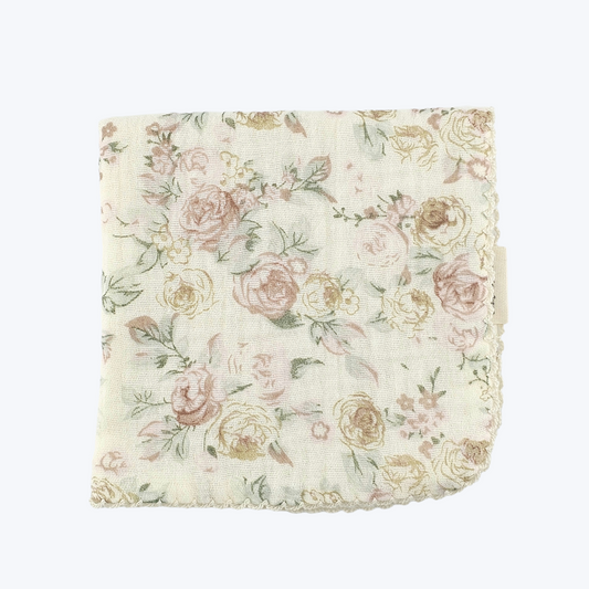Blush Rose Cotton Gauze Handkerchief