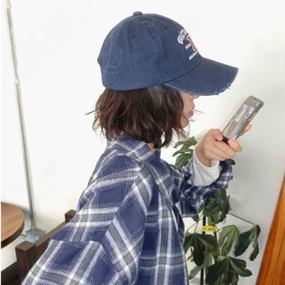 PURITAN CITY BOSTON Embroidered Distressed Cap – Mid Depth