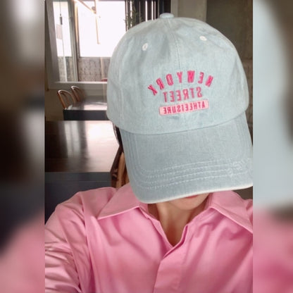 NEW YORK STREET Athleisure Denim Embroidered Cap – Mid Depth