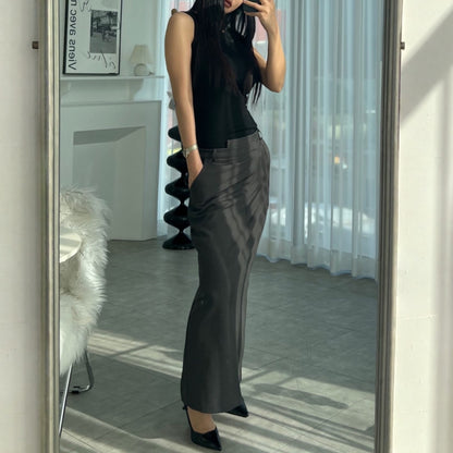 ATELIER LINE – Tailored Long Skirt – Women One Size