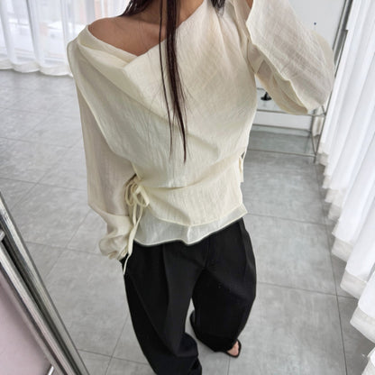 EMMA Draped Blouse  – Women One Size