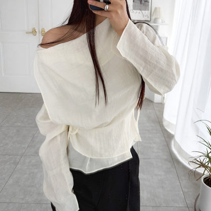 EMMA Draped Blouse  – Women One Size