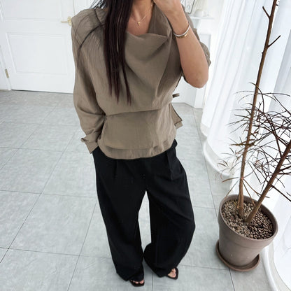 EMMA Draped Blouse  – Women One Size