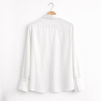 Lip Shape Pocket Soft Flow Blouse – Women One Size