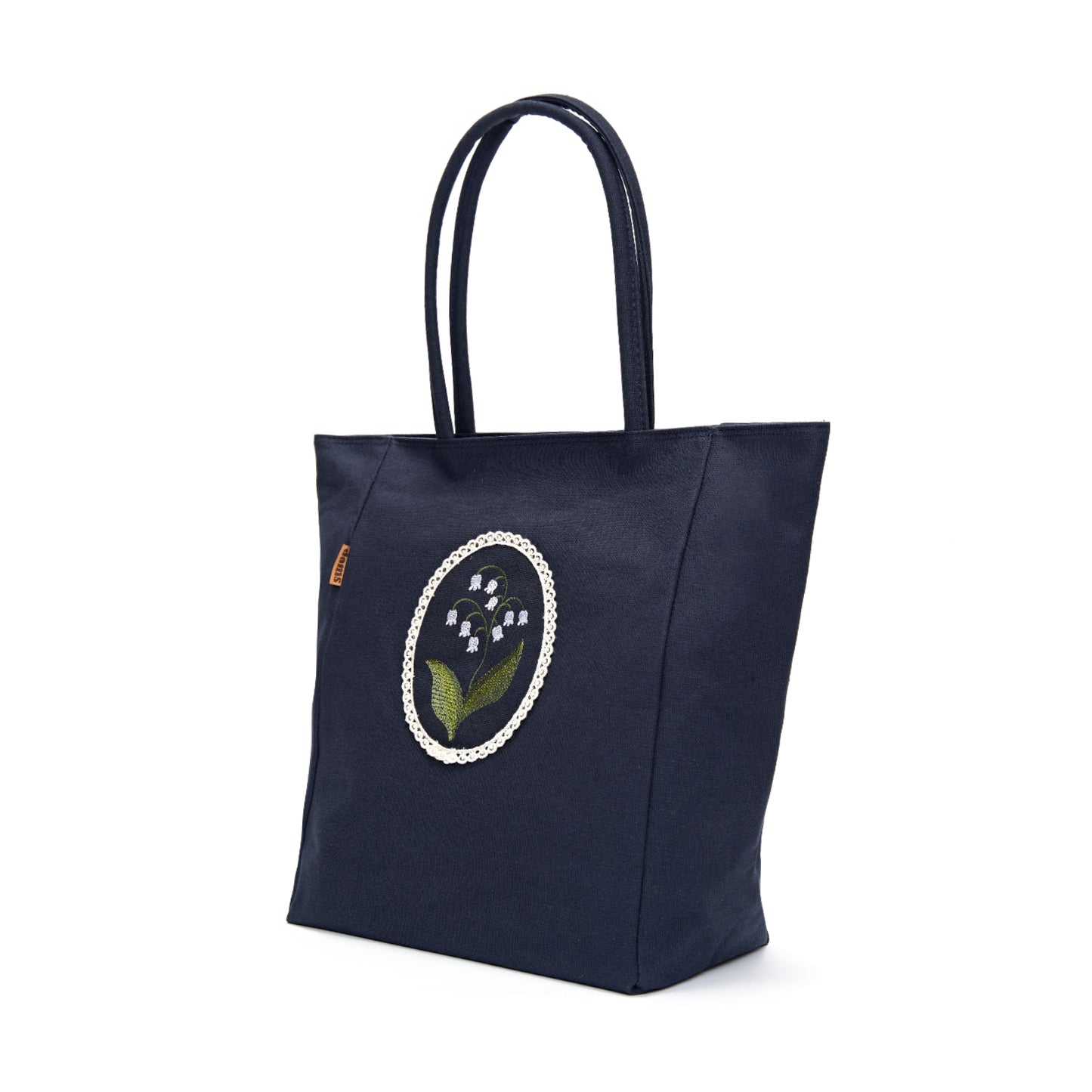 Lily Embroidery Eco Shoulder Bag