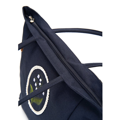 Lily Embroidery Eco Shoulder Bag