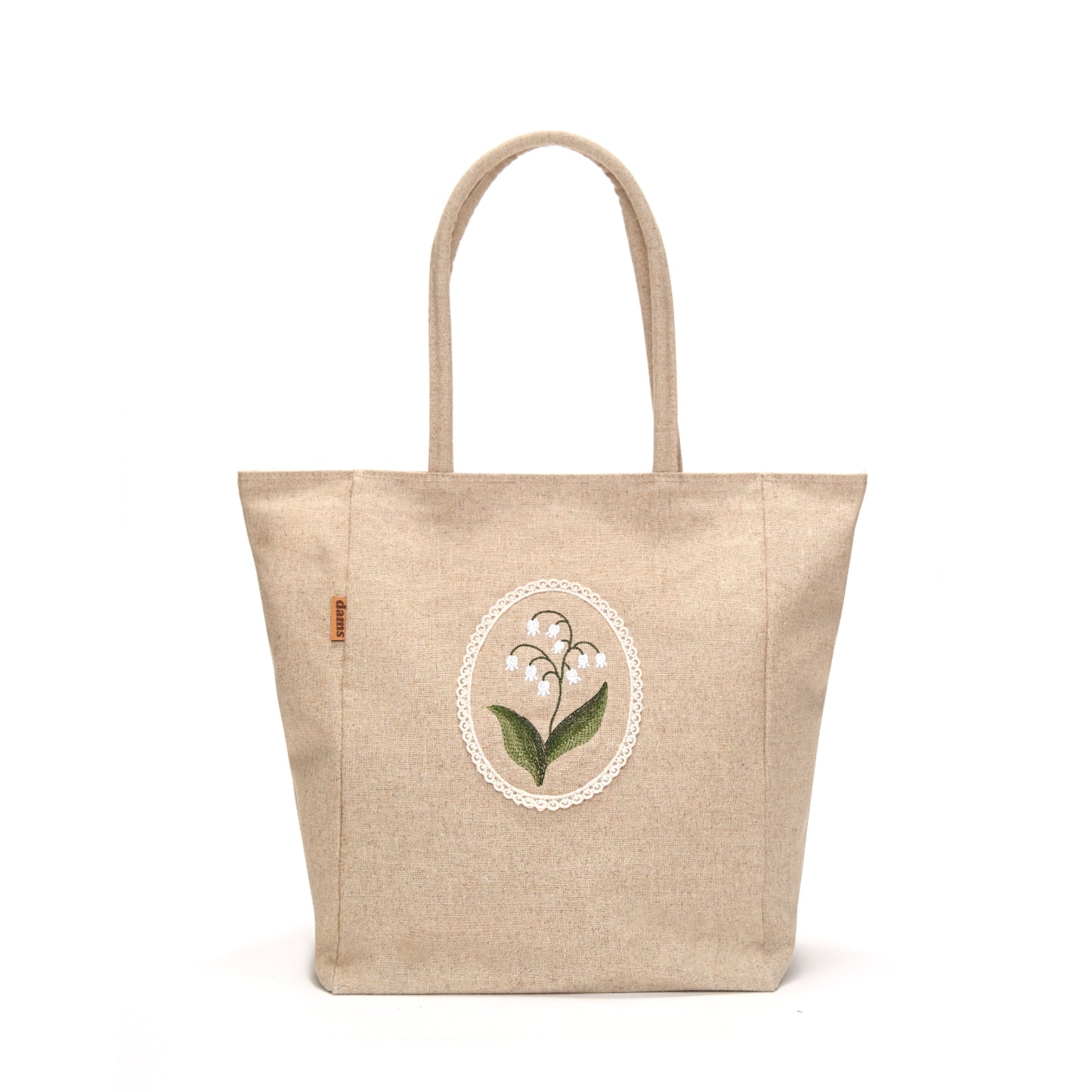Lily Embroidery Eco Shoulder Bag