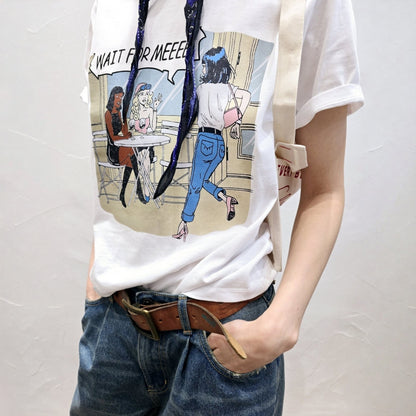 Wait For Me Graphic Tee – Soft Cotton Statement - Women One Size